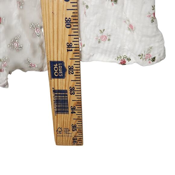 ANTHROPOLOGIE ANNA GRACE DRESS MINI SZ S COTTAGECORE FLORAL ROMANTIC SPRING - Picture 7 of 9